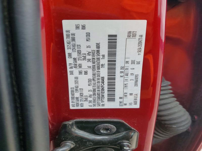 2019 Ford F150 მანქანა იყიდება აუქციონზე, vin: 1FTEW1E58KFC46468, აუქციონის ნომერი: 70351546