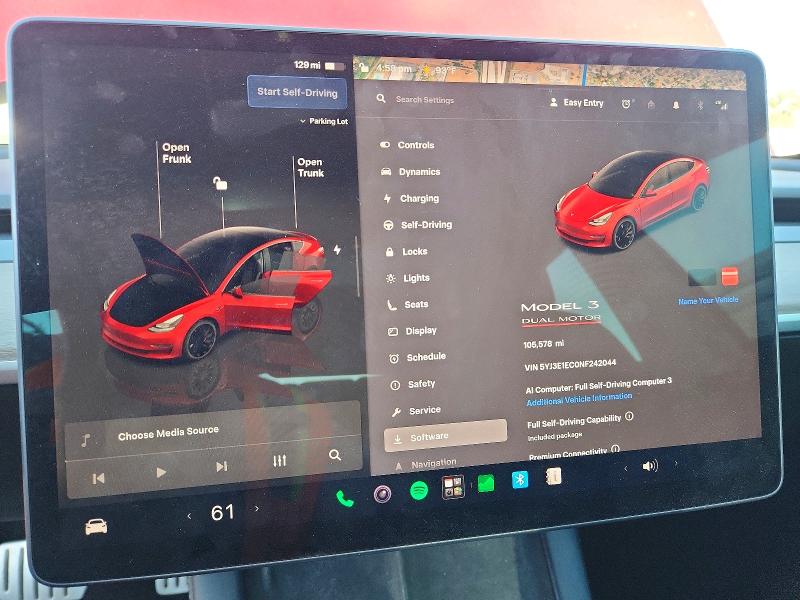 Aukcja sprzedaży 2022 Tesla Model 3, vin: 5YJ3E1EC0NF242044, numer aukcji: 69404336