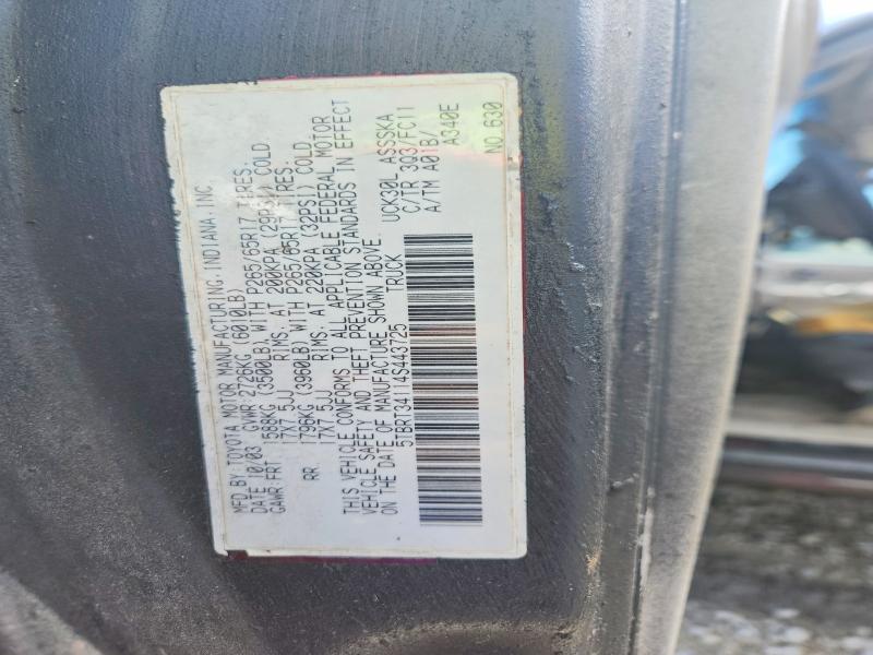 Продажа на аукционе авто 2004 Toyota Tundra, vin: 5TBRT34114S443725, номер лота: 68666446