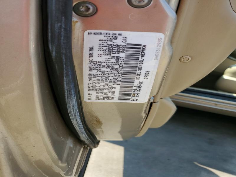 2003 Toyota Avalon მანქანა იყიდება აუქციონზე, vin: 4T1BF28B73U334527, აუქციონის ნომერი: 68898286