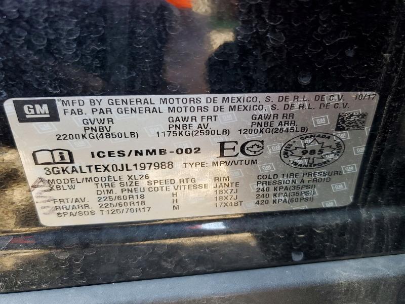 Aukcja sprzedaży 2018 Gmc Terrain, vin: 3GKALTEX0JL197988, numer aukcji: 68903846