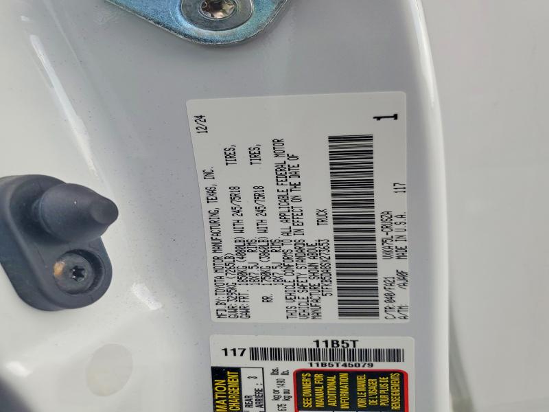 Продаж на аукціоні авто 2025 Toyota Tundra, vin: 5TFKB5DA8SX273653, номер лоту: 67689706