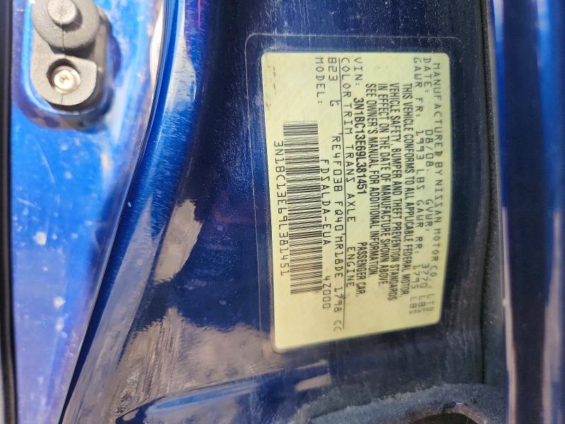Продаж на аукціоні авто 2009 Nissan Versa, vin: 3N1BC13E69L381451, номер лоту: 68913916