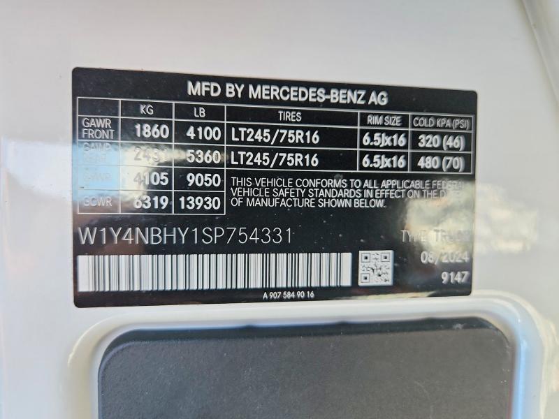 Продажа на аукционе авто 2025 Mercedes-benz Sprinter, vin: W1Y4NBHY1SP754331, номер лота: 67788896