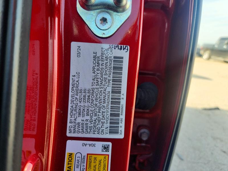 Aukcja sprzedaży 2024 Honda Accord, vin: 1HGCY1F37RA054434, numer aukcji: 68016346