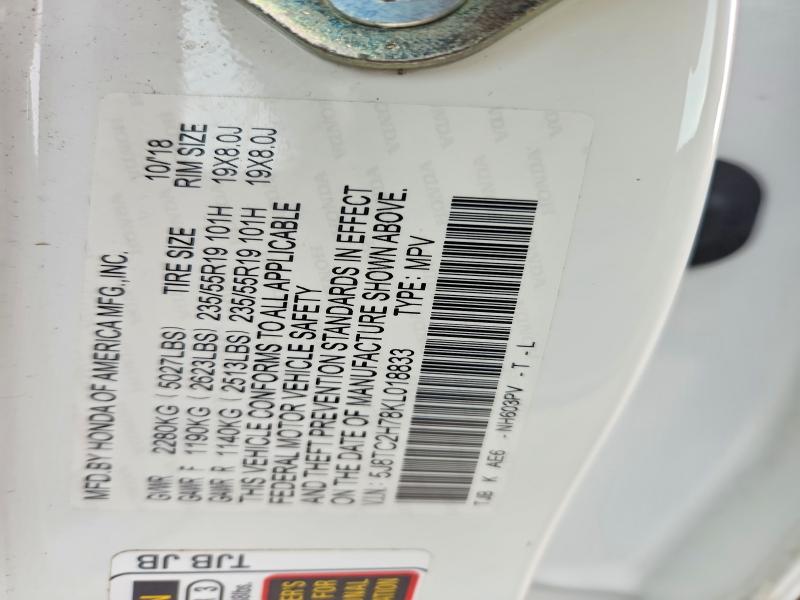 Aukcja sprzedaży 2019 Acura Rdx, vin: 5J8TC2H78KL018833, numer aukcji: 67656236