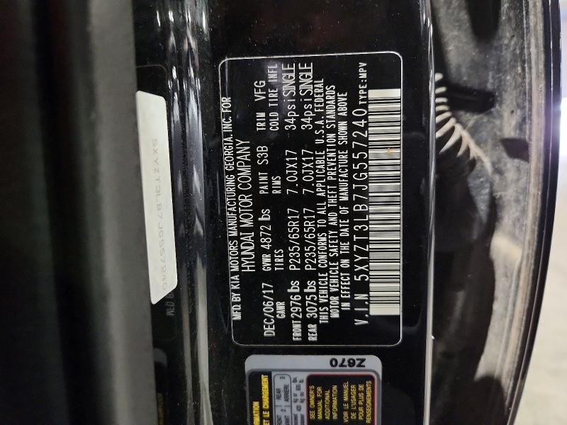 2018 Hyundai Santa Fe Sport მანქანა იყიდება აუქციონზე, vin: 5XYZT3LB7JG557240, აუქციონის ნომერი: 68632806
