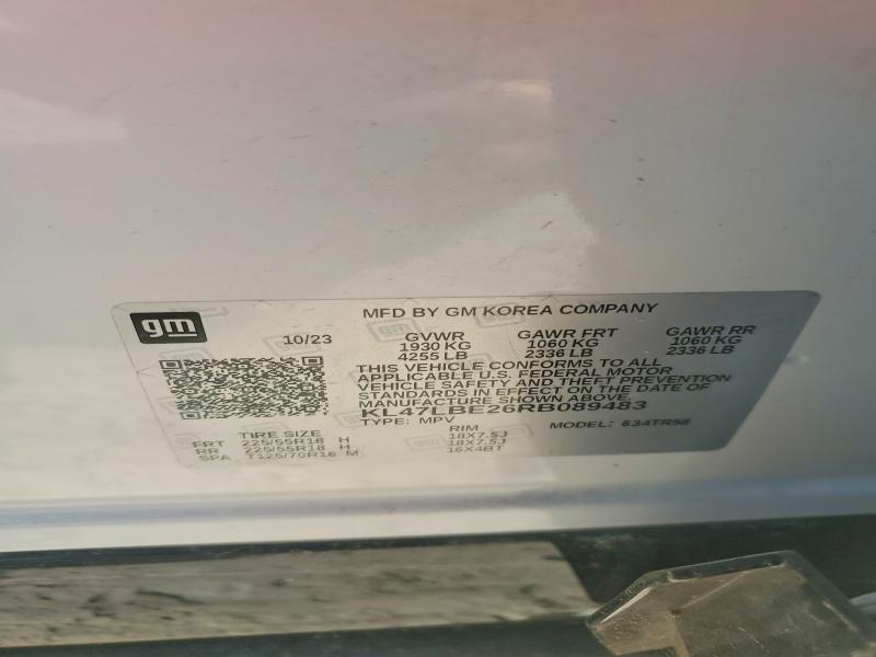 Aukcja sprzedaży 2024 Buick Envista, vin: KL47LBE26RB089483, numer aukcji: 69784086