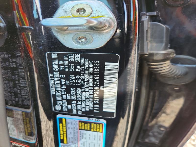 61381166 :رقم المزاد ، 5XYP5DHC2MG118685 vin ، 2021 Kia Telluride مزاد بيع