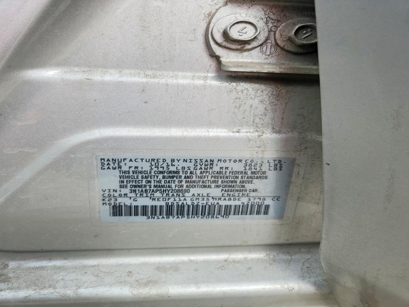 Aukcja sprzedaży 2017 Nissan Sentra, vin: 3N1AB7AP5HY208690, numer aukcji: 69091476