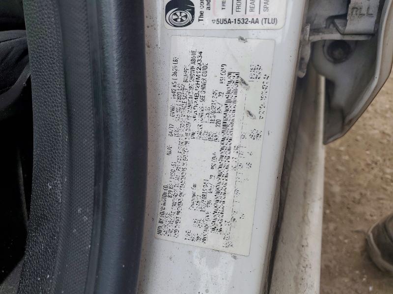 2017 Ford Fiesta მანქანა იყიდება აუქციონზე, vin: 3FADP4BJ2HM129334, აუქციონის ნომერი: 69844976