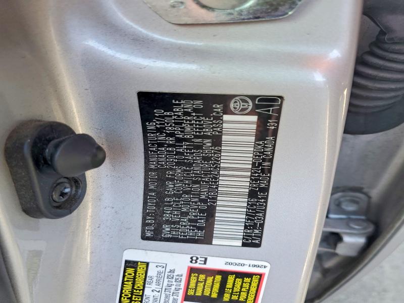 Auction sale of the 2010 Toyota Corolla, vin: 2T1BU4EE2AC522676, lot number: 69749026