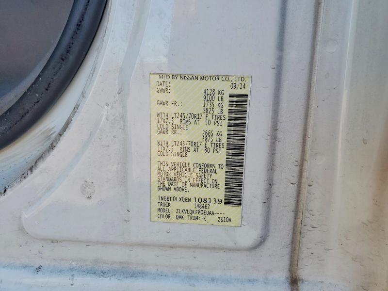 Продаж на аукціоні авто 2014 Nissan Nv, vin: 1N6BF0LX0EN108139, номер лоту: 68987296