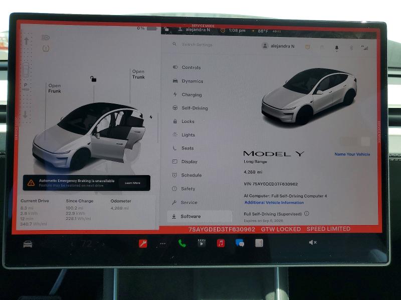 Aukcja sprzedaży 2026 Tesla Model Y, vin: 7SAYGDED3TF630962, numer aukcji: 66586296