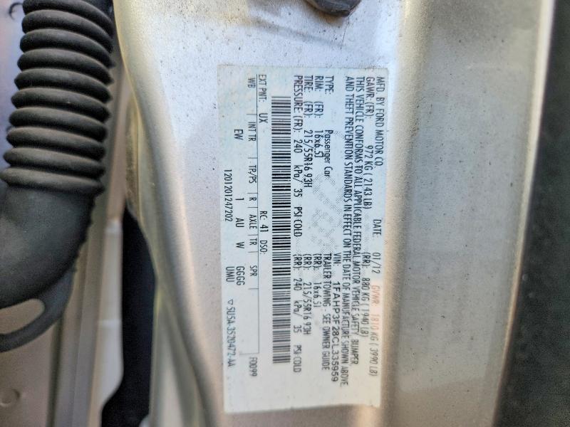 Продаж на аукціоні авто 2012 Ford Focus, vin: 1FAHP3F28CL335959, номер лоту: 68510816