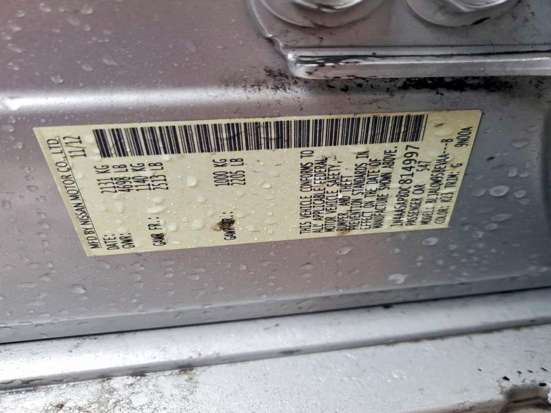 68790796 :رقم المزاد ، 1N4AA5AP8DC814997 vin ، 2013 Nissan Maxima مزاد بيع