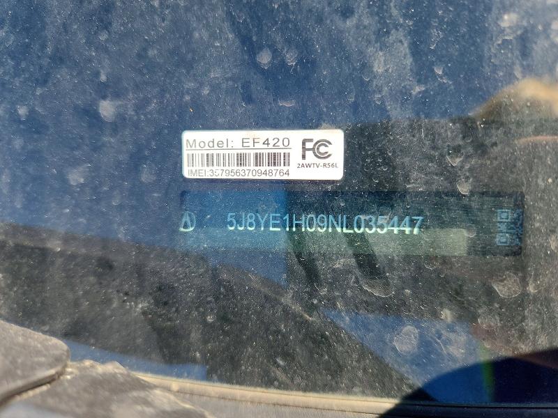 Aukcja sprzedaży 2022 Acura Mdx, vin: 5J8YE1H09NL035447, numer aukcji: 65243096