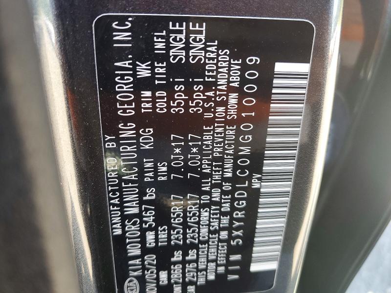 Продаж на аукціоні авто 2021 Kia Sorento, vin: 5XYRGDLC0MG010009, номер лоту: 68832926