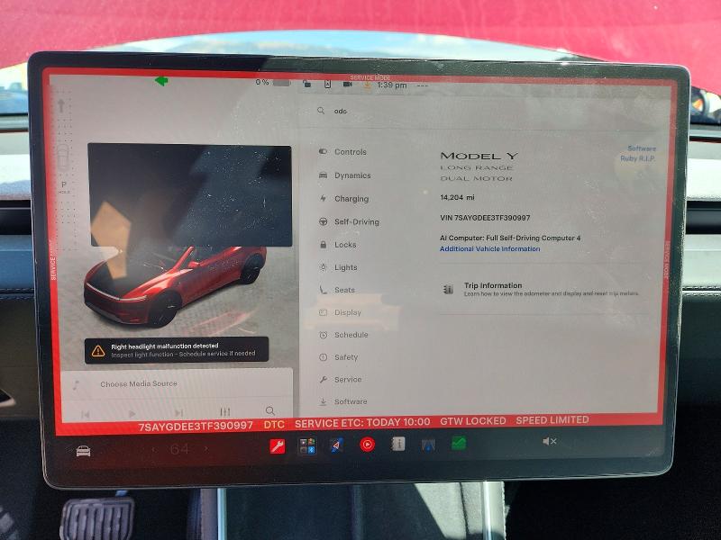 Auction sale of the 2026 Tesla Model Y, vin: 7SAYGDEE3TF390997, lot number: 67895556
