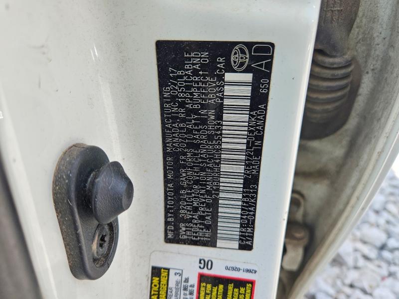 2017 Toyota Corolla მანქანა იყიდება აუქციონზე, vin: 2T1BURHE4HC855433, აუქციონის ნომერი: 68896116