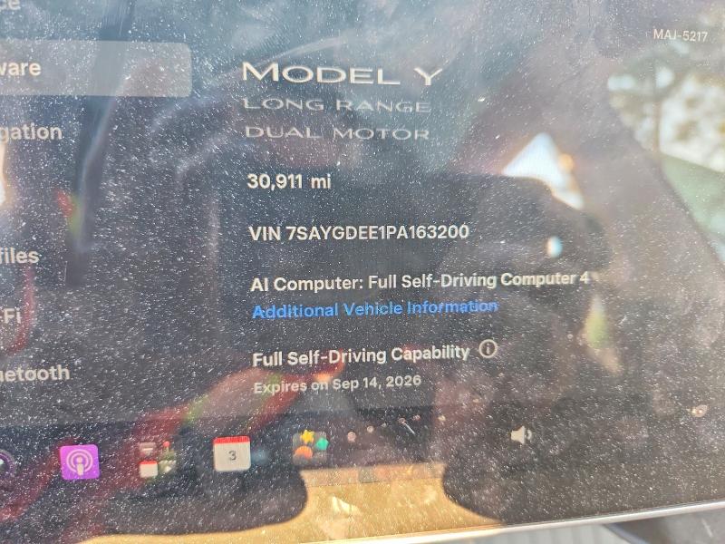 Продажа на аукционе авто 2023 Tesla Model Y, vin: 7SAYGDEE1PA163200, номер лота: 67638396