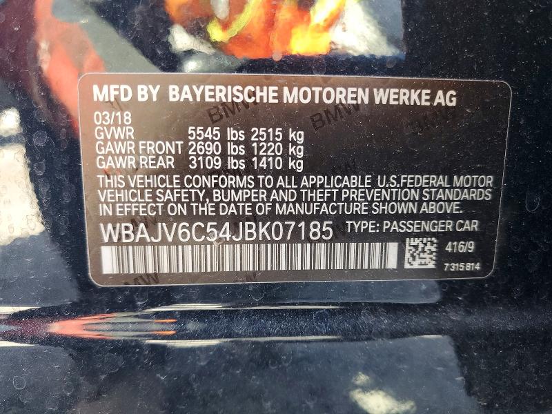 Aukcja sprzedaży 2018 Bmw 640, vin: WBAJV6C54JBK07185, numer aukcji: 68717346