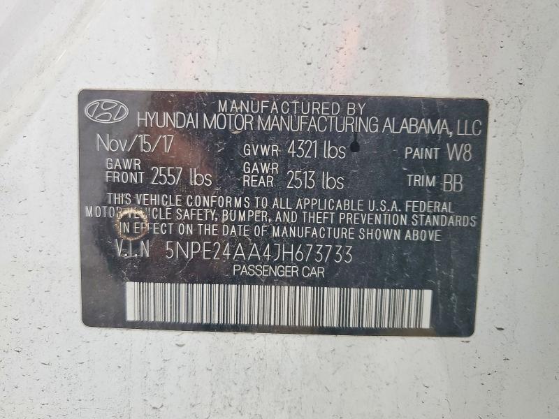 Продажа на аукционе авто 2018 Hyundai Sonata, vin: 5NPE24AA4JH673733, номер лота: 67085686