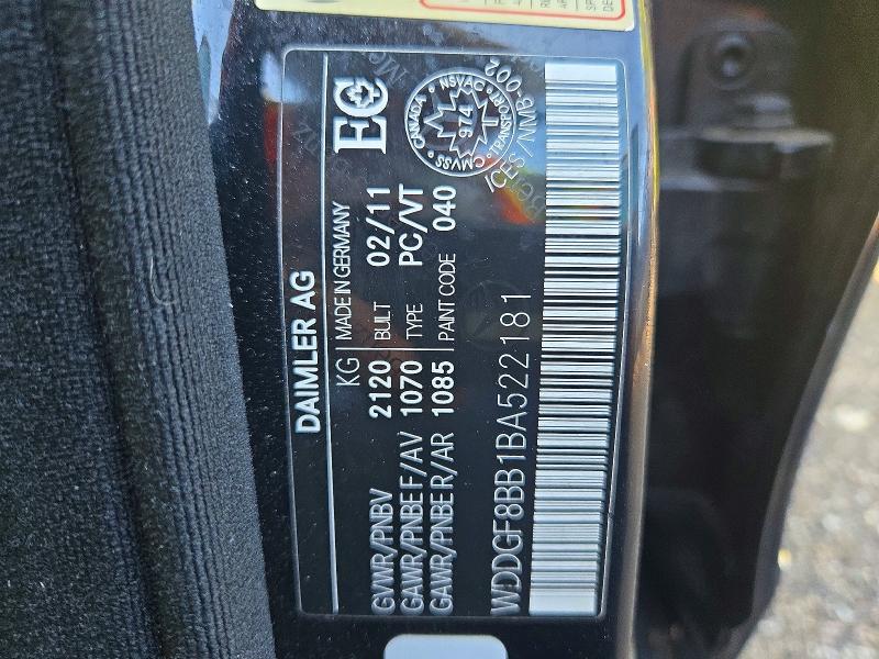 Продаж на аукціоні авто 2011 Mercedes-benz C, vin: WDDGF8BB1BA522181, номер лоту: 67287336
