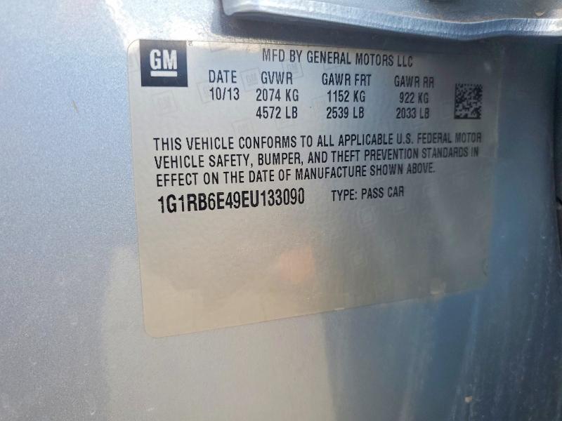 70756826 :رقم المزاد ، 1G1RB6E49EU133090 vin ، 2014 Chevrolet Volt مزاد بيع