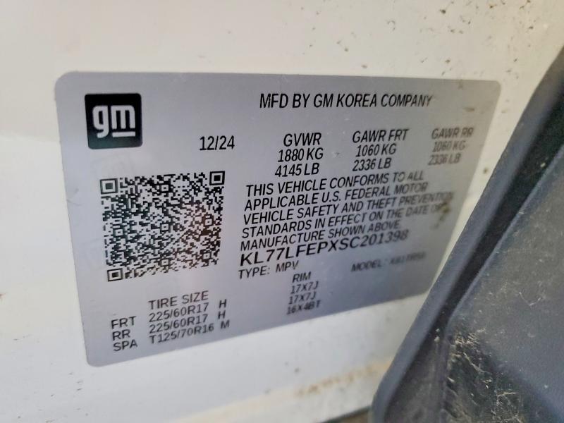 Aukcja sprzedaży 2025 Chevrolet Trax, vin: KL77LFEPXSC201398, numer aukcji: 69429246