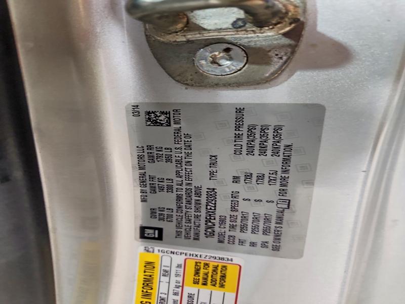 71249766 :رقم المزاد ، 1GCNCPEHXEZ293834 vin ، 2014 Chevrolet Silverado مزاد بيع