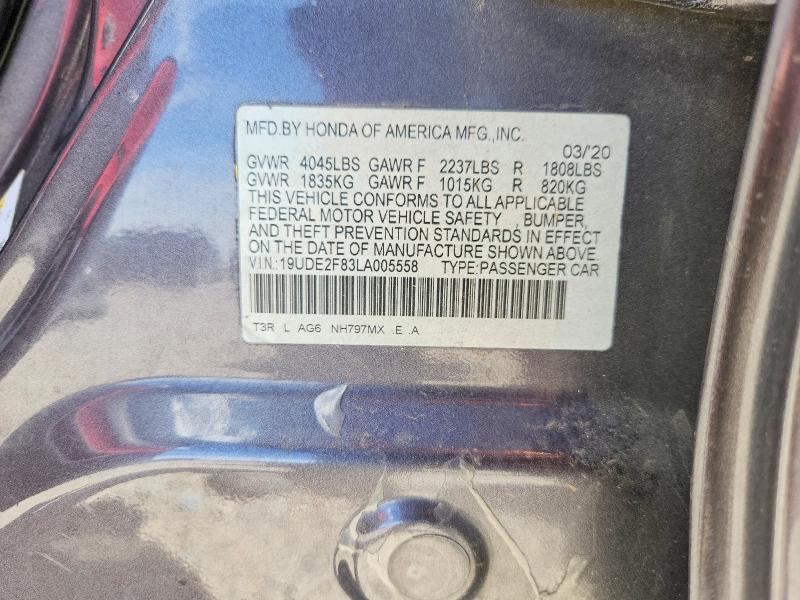 Aukcja sprzedaży 2020 Acura Ilx, vin: 19UDE2F83LA005558, numer aukcji: 66305126