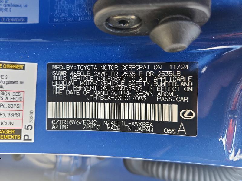 Aukcja sprzedaży 2025 Lexus Ux 300h, vin: JTHYBJAH7S2017083, numer aukcji: 67373476