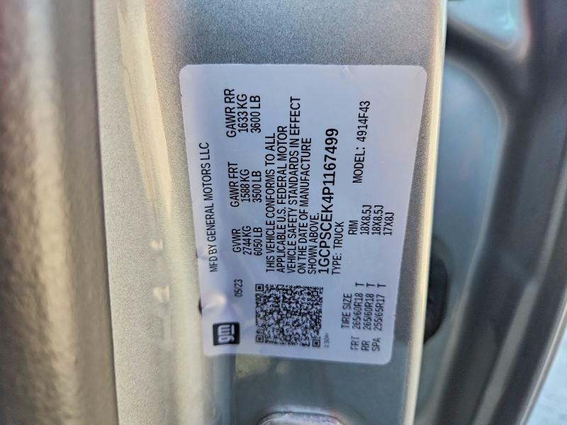 Продаж на аукціоні авто 2023 Chevrolet Colorado, vin: 1GCPSCEK4P1167499, номер лоту: 69299136
