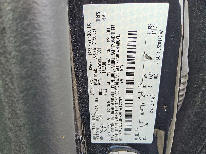 Aukcja sprzedaży 2023 Ford Escape, vin: 1FMCU0GN8PUA17792, numer aukcji: 67298356