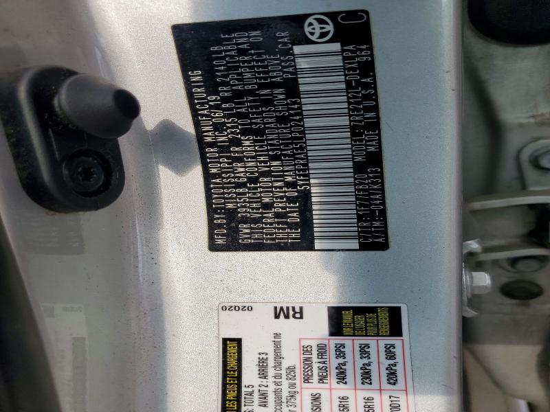 Продажа на аукционе авто 2020 Toyota Corolla, vin: 5YFEPRAE5LP024143, номер лота: 69017176