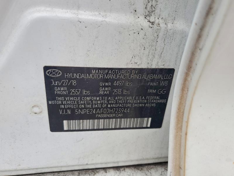 Aukcja sprzedaży 2018 Hyundai Sonata, vin: 5NPE24AF0JH723944, numer aukcji: 68154396