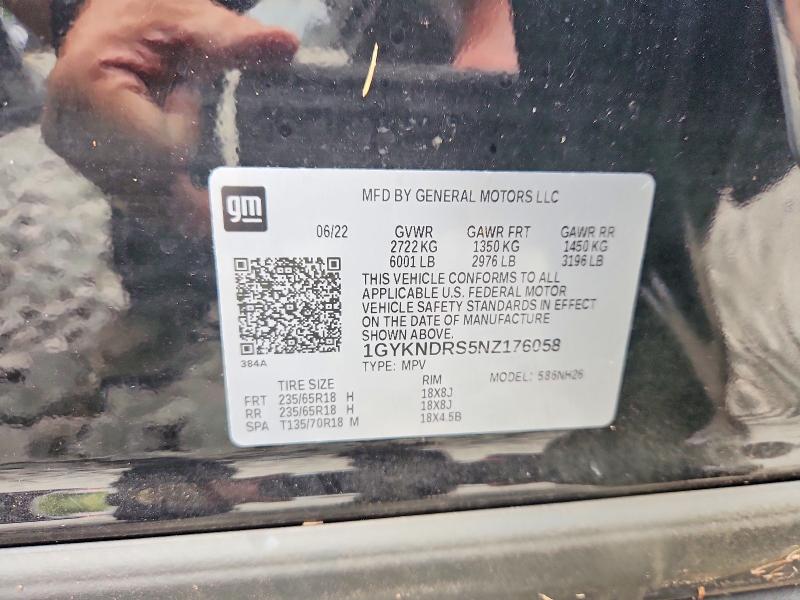 Продаж на аукціоні авто 2022 Cadillac Xt5, vin: 1GYKNDRS5NZ176058, номер лоту: 67197746