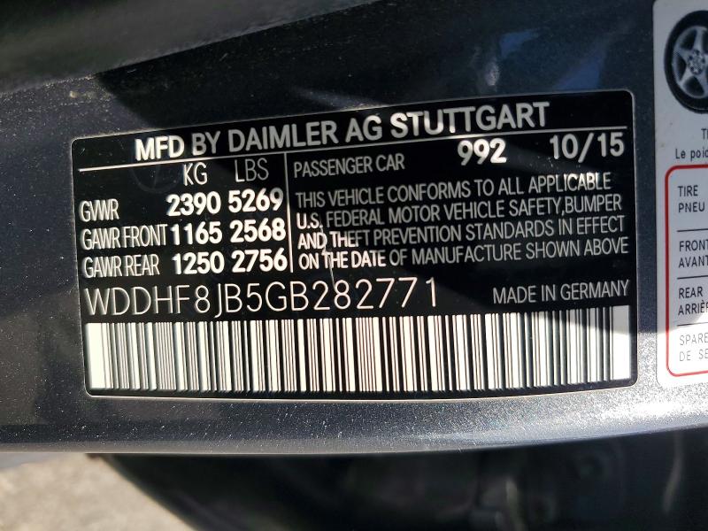Продаж на аукціоні авто 2016 Mercedes-benz E, vin: WDDHF8JB5GB282771, номер лоту: 67314586