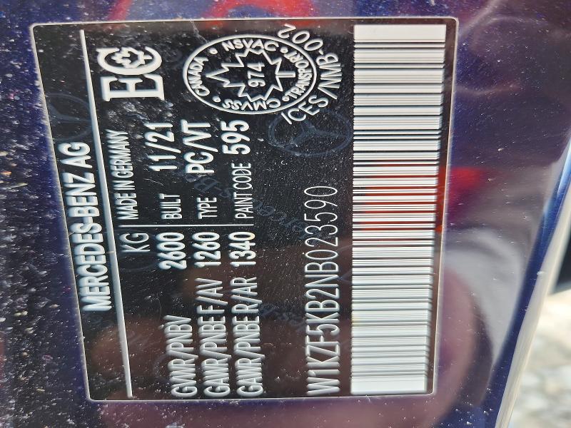 Aukcja sprzedaży 2022 Mercedes-benz E, vin: W1KZF5KB2NB023590, numer aukcji: 67243766