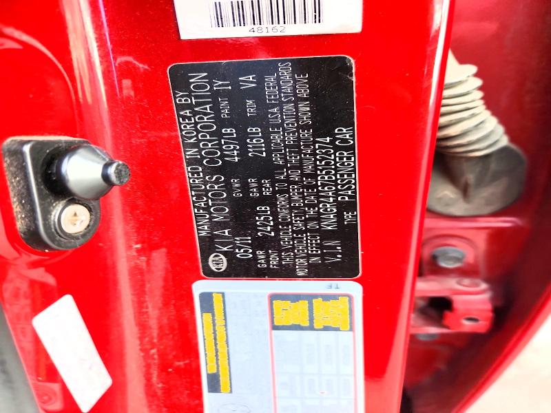 Aukcja sprzedaży 2011 Kia Optima, vin: KNAGR4A67B5152374, numer aukcji: 69578956
