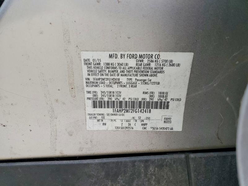 Aukcja sprzedaży 2015 Ford Taurus, vin: 1FAHP2MT2FG142418, numer aukcji: 69489906