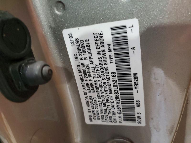 Продажа на аукционе авто 2003 Honda Element, vin: 5J6YH28683L053168, номер лота: 67266886