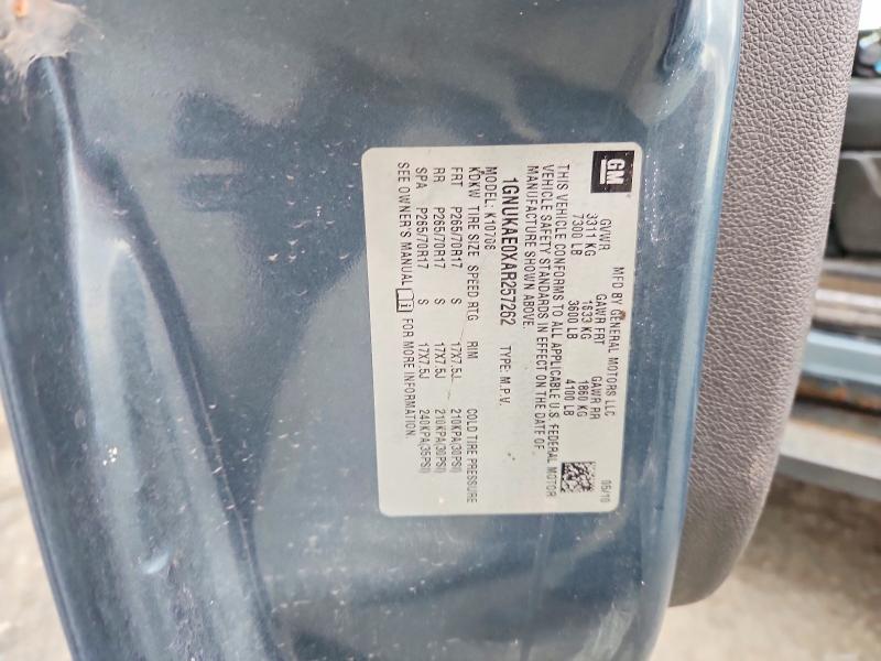 69977346 :رقم المزاد ، 1GNUKAE0XAR257262 vin ، 2010 Chevrolet Tahoe مزاد بيع