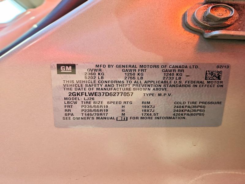 Продажа на аукционе авто 2013 Gmc Terrain, vin: 2GKFLWE37D6277057, номер лота: 67501946