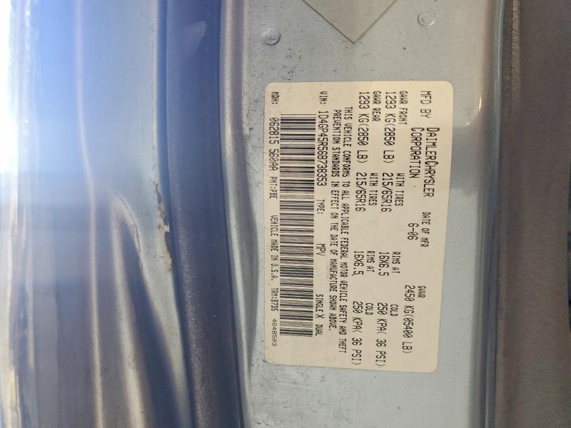 2006 Dodge Caravan მანქანა იყიდება აუქციონზე, vin: 1D4GP45R56B738353, აუქციონის ნომერი: 67676766