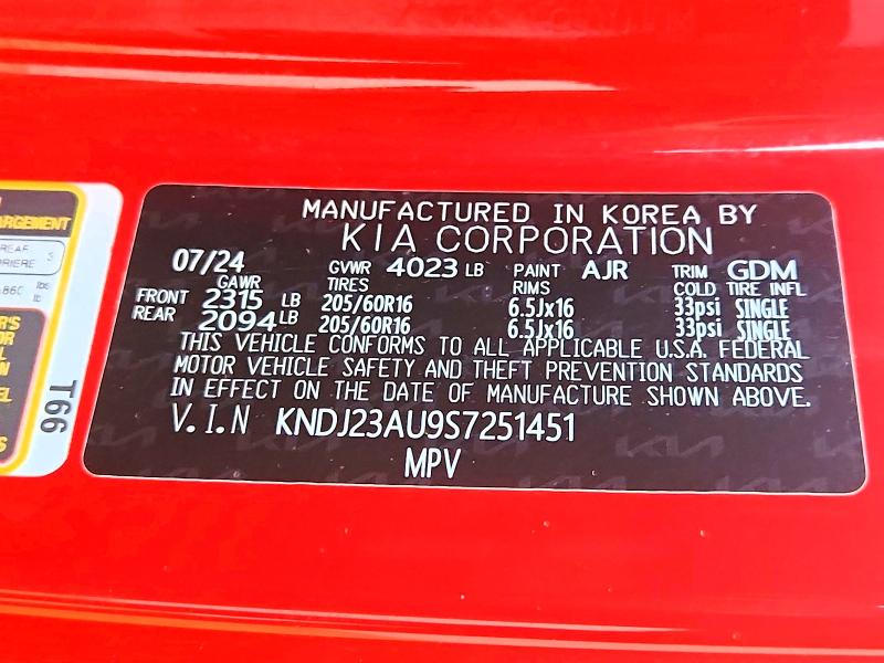 Продаж на аукціоні авто 2025 Kia Soul, vin: KNDJ23AU9S7251451, номер лоту: 67750916