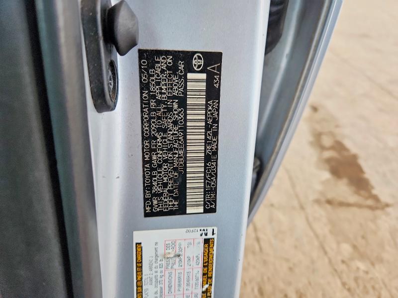 2010 Toyota Corolla მანქანა იყიდება აუქციონზე, vin: JTDBU4EE6A9110363, აუქციონის ნომერი: 70613096