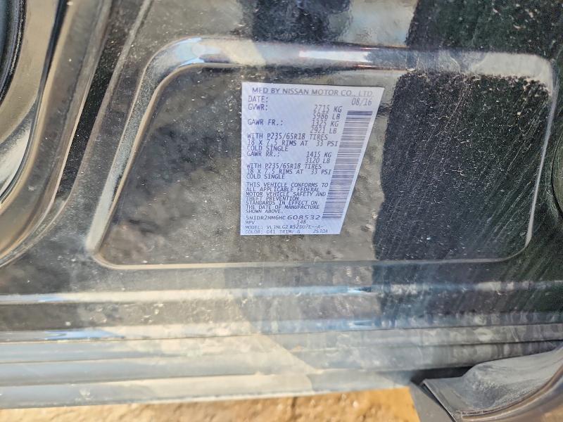 66592426 :رقم المزاد ، 5N1DR2MM6HC608532 vin ، 2017 Nissan Pathfinder مزاد بيع
