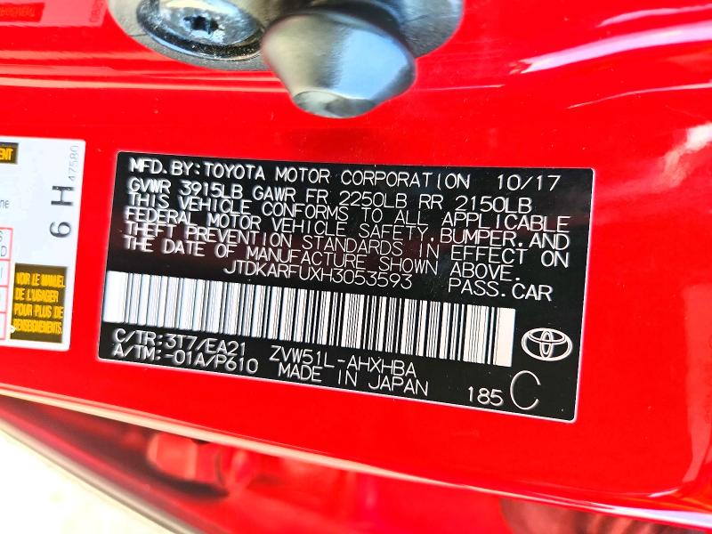 Продаж на аукціоні авто 2017 Toyota Prius, vin: JTDKARFUXH3053593, номер лоту: 71227746